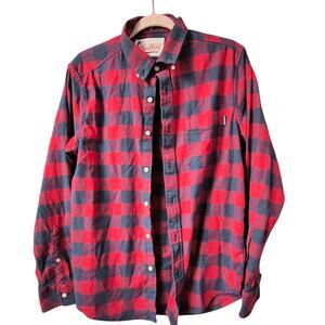 Chubbies Red and Blue Checkered Men's Small Shirt